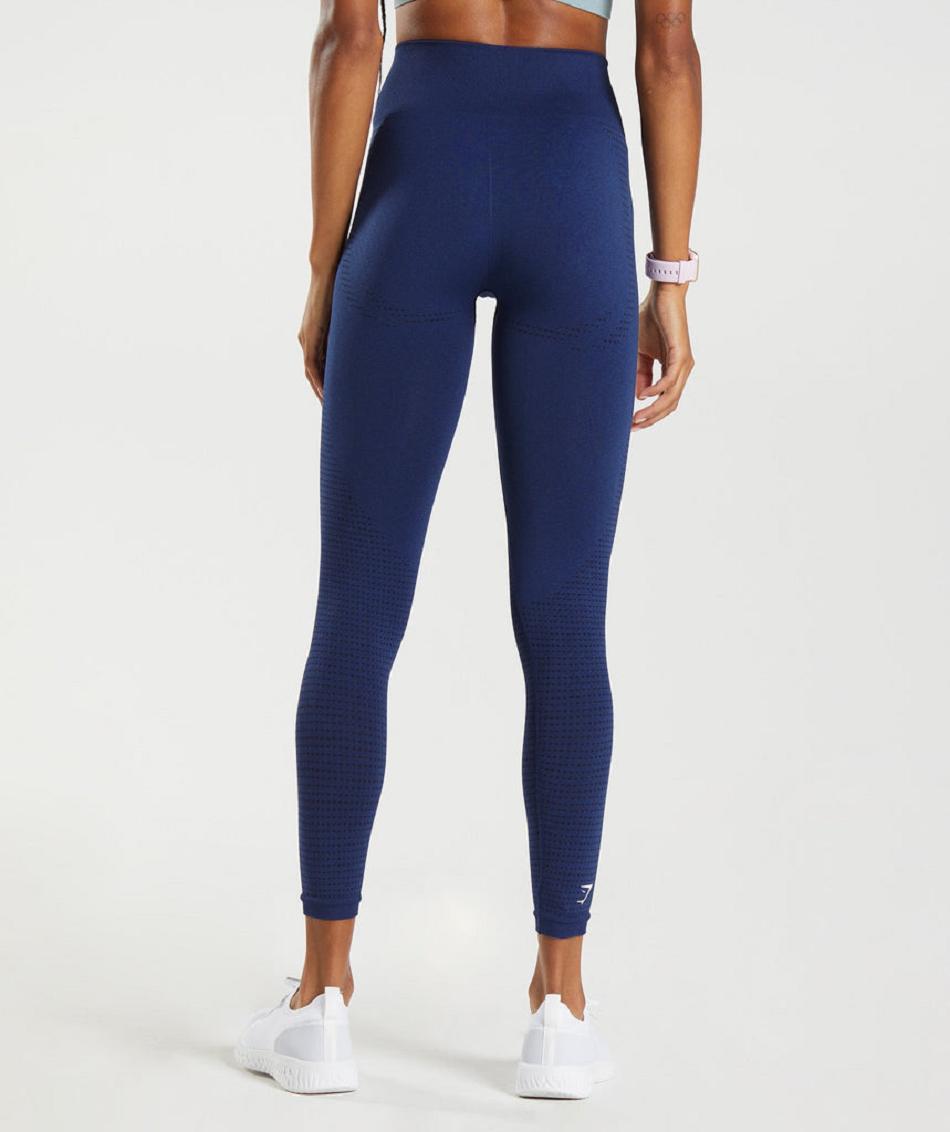 Legginsy Damskie Gymshark Vital Seamless 2.0 Niebieskie | PL 2206WNB